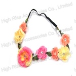 Small Colored Flowers Elastic Headband