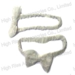 White Lace Bow Headband