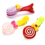 Lollipop With Bow Hair Clip Duck Clip For Kids