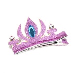 Purple Glitter Tiara Hair Clip, FrozenPrincesses Crown