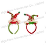 Christmas Crocheted Colorful Clown Headband, Christmas Alice Band, Party Headband