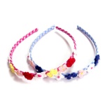 Colorful Crocheted Flowers Alice Band For Kids