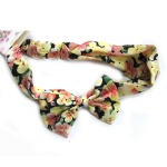 Floral Bow Elastic Headband For Kids