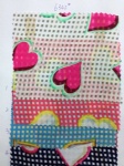 Colored Hearts Fabric