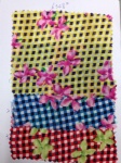 Flowers Checked Fabric