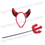 Halloween Devil Headband and Magic Wand Kit, Party Kit, Halloween Kit