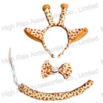 Giraffe Headband, Bowtie and Tail Kit, Cosplay Kit