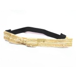 Golden Fringe Lace Elastic Headband