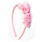 Pink Mesh Flower Alice Band