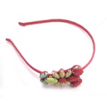Colored Stone Flower Alice Band
