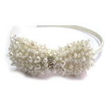 Pearls Bow Alice Band
