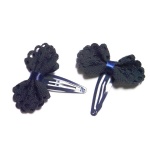 Hollow-Out Bow Hair Clip Snap Clip