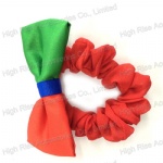 Two Color Tone Fabric Bow Scrunchies