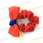 Red Grossgrain Ribbon Bow Scrunchies