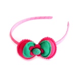 Cute Flower And Bow Alice Band, Kids Headband