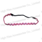 Sequin Flower Cord Elastic Headband