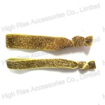 Golden Glitter Double Hair tie, Knotted Hair Elastic
