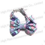 Colored Dot Bow Chain Bracelet