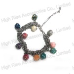 Chain With Shambhala Beads Bracelet