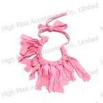 Pink Fringe Braided Collar Necklace