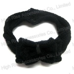 Crocheted Woolen Yarn Bow Headband