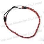 Multiple Colored Beads Braided Elastic Headband