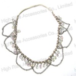 Beads Charm Chains Fringe Elastic Headband