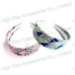 Floral Checked Alice Band