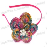 Colorful Sequin Flower Alice Band