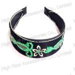 Embroidered Sequin Flowers Alice Band