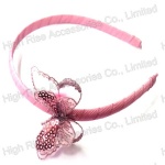 Sequin Nylon Butterfly Alice Band