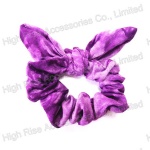 Purple Dyeing Fabric Scrunchie