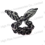 Animal Pattern Wired Bow Scrunchie