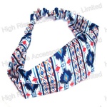 Blue GEO Pattern Headwrap