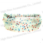 Colorful Polka Dots Chiffon Headwrap